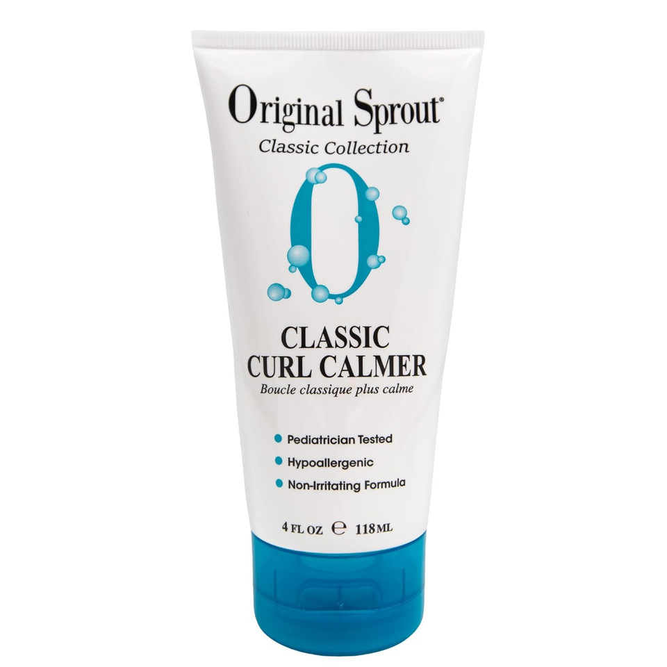 Original Sprout Curl Calmer, Moisturize And Define Curls, Anti-Frizz Styling Cream For All Hair Types, 4 Oz. Bottle