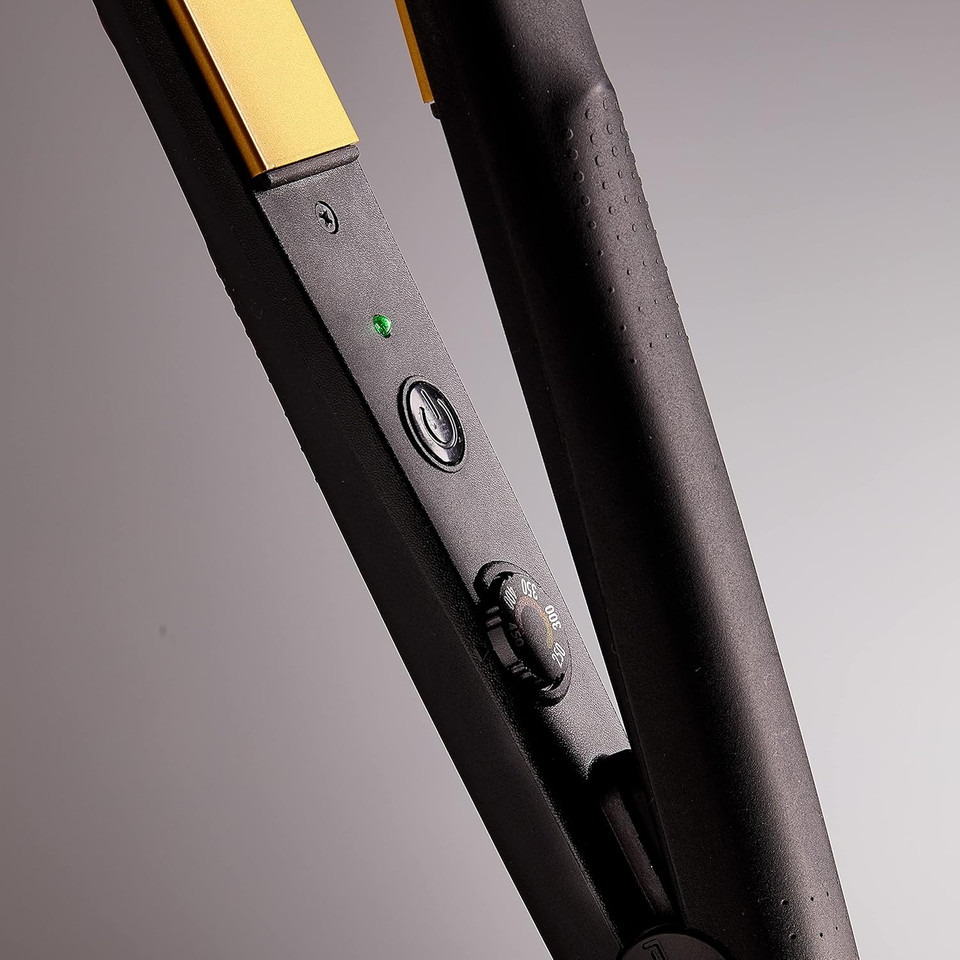 Red By Kiss Ceramic Tourmaline Professional Flat Iron  1 Hair Straightener With Temperature Control Up To 450°F, Anti-Frizz & Heat Damage Protection, Smooth, Frizz-Free Salon Quality Results