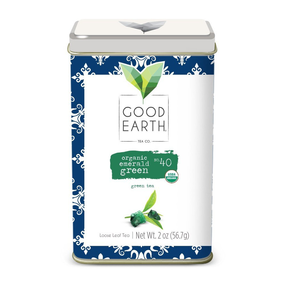 Good Earth Tea Organic Emerald Green - Premium Organic Loose Leaf Green Tea - Sweet, Smooth, Earthy, Flowery, And Soft On The Palate