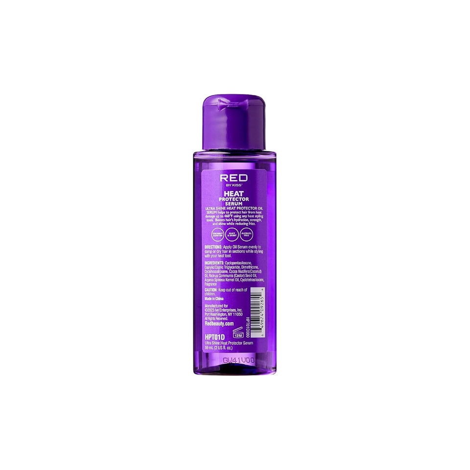 Red By Kiss Heat Protector Hair Styling Serum, Thermal Protection Ultra Shine Oil Serum, Protects Hair Form Heat Damage, Anti Frizz Strengthening Hydrating (2 Fl Oz) Red By Kiss Heat Protector Hair Styling Serum, Thermal Protection Ultra Shine Oil Serum, Protects Hair Form Heat Damage, Anti Frizz Strengthening Hydrating (2 Fl Oz)