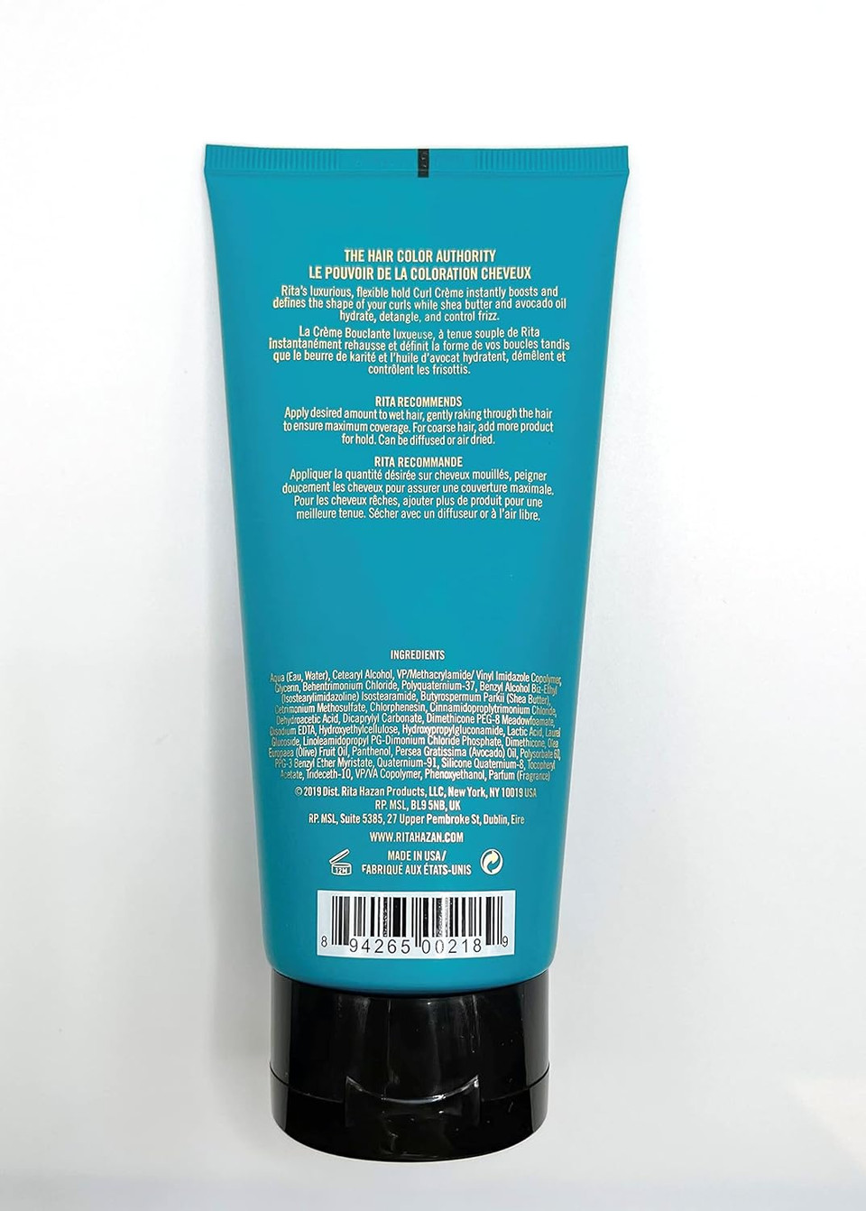 Rita Hazan Hair Curl Creme - Curl Defining Hair Styling Cream - Instantly Boosts & Defines The Shape Of Curls - Flexible Hold Curl Cream - 6 Fl Oz