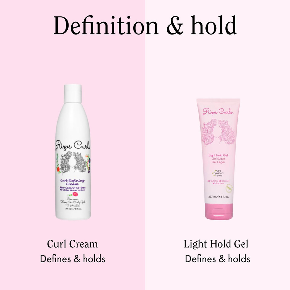 Rizos Curls Curl Defining Cream & Light Hold Gel Bundle