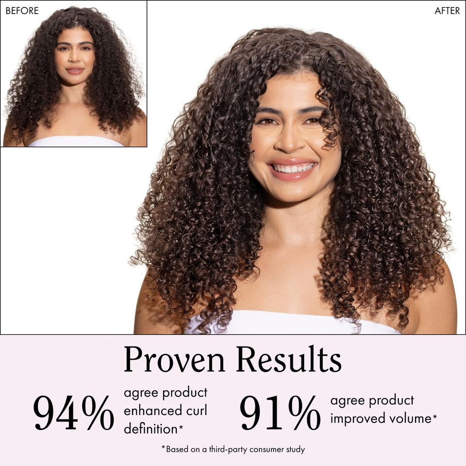 Rizos Curls Travel Curl Defining Cream, Enhance Waves, Curls & Coils, Soft Hold For Weightless Volume, Moisturizing For Frizz-Free Shine With Aloe Vera, Coconut Oil & Shea Butter, 2.5 Oz