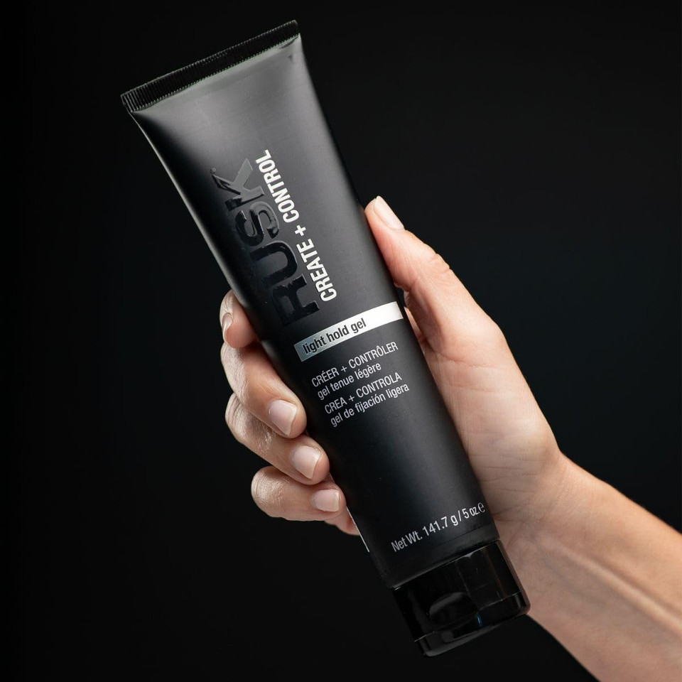 Rusk Light Hold Gel, Create + Control, For All Hair Types And Any Style, 5 Oz