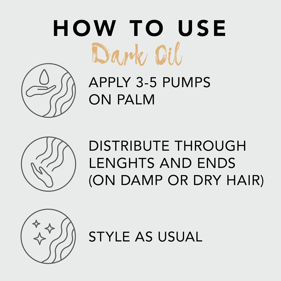 Sebastian Professional Dark Oil Lightweight Hair Styling Oil | Nourishing Blend Of Natural Oils For A Smooth, Sleek Finish