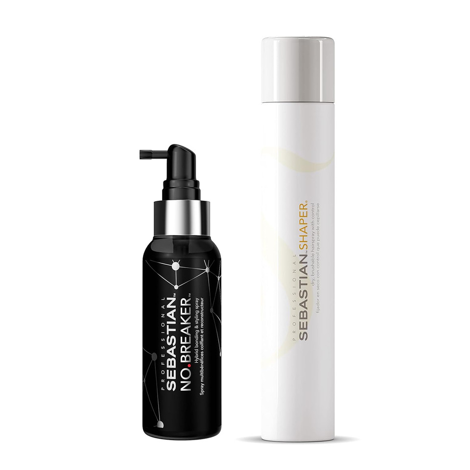Sebastian Professional No.Breaker, Hair Bonding Treatment, Breakage And Damage Repair Leave-In Spray + Shaper Hairspray, Lightweight Control For 24 Hours Of Medium To Strong Hold, 10.6 Oz