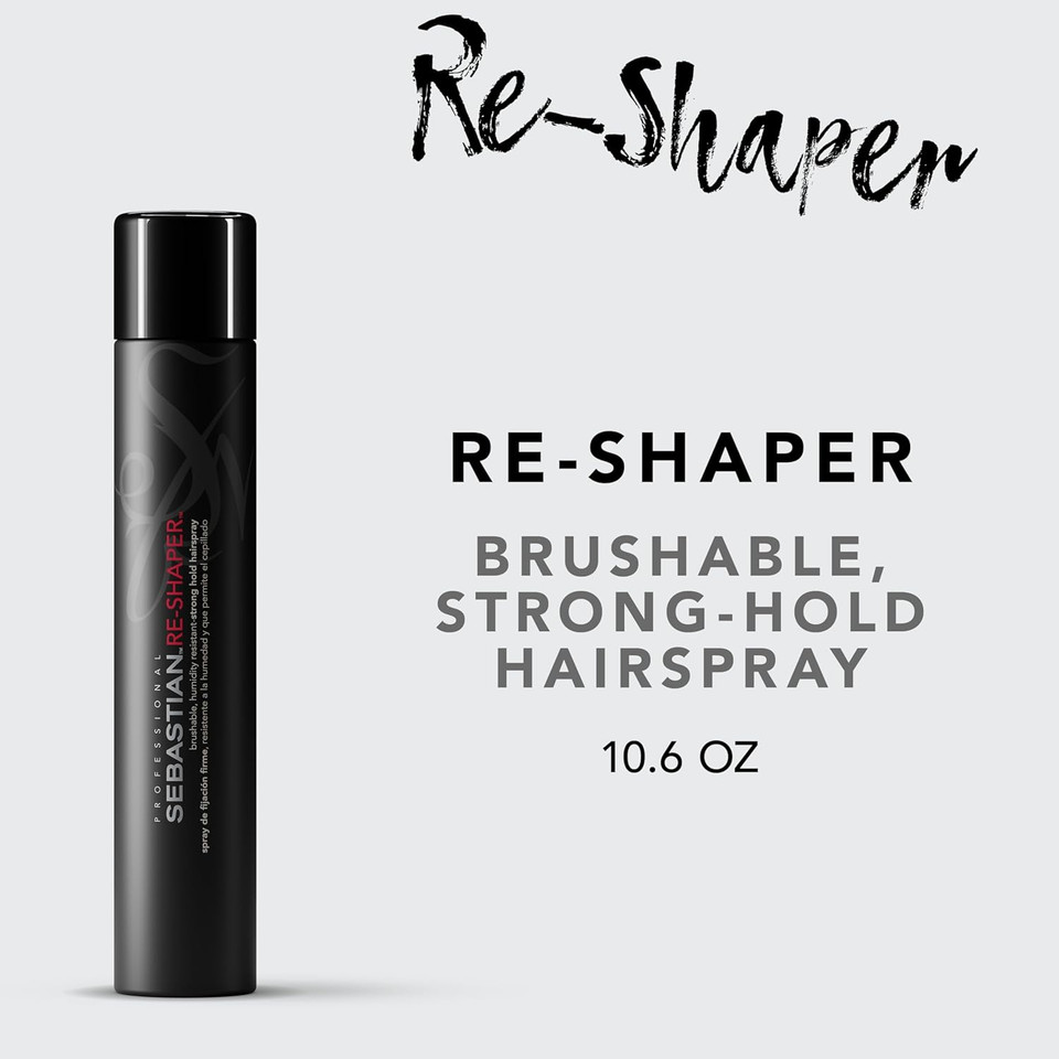 Sebastian Professional Re-Shaper Hairspray | Humidity Resistant-Strong Hold | Brushable, Firm Styling Control | For Medium To Heavy Textures | For All Hair Types