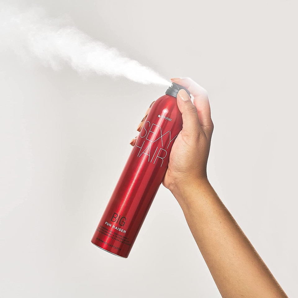 Sexyhair Big Fun Raiser Volumizing Dry Texture Spray, 8.5 Oz | Up To 48 Hour Hold | Added Volume | Up To 24 Hour Humidity Resistance | All Hair Types Sexyhair Big Fun Raiser Volumizing Dry Texture Spray, 8.5 Oz | Up To 48 Hour Hold | Added Volume | Up To 24 Hour Humidity Resistance | All Hair Types