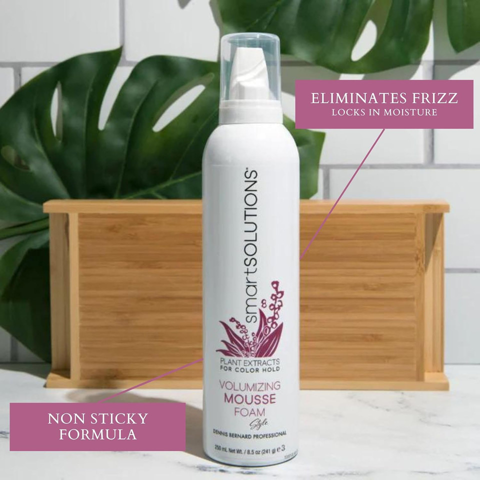 Smart Solutions Volumizing Mousse Foam, 8.5 Oz | Non-Sticky | Weightless Styling Aid
