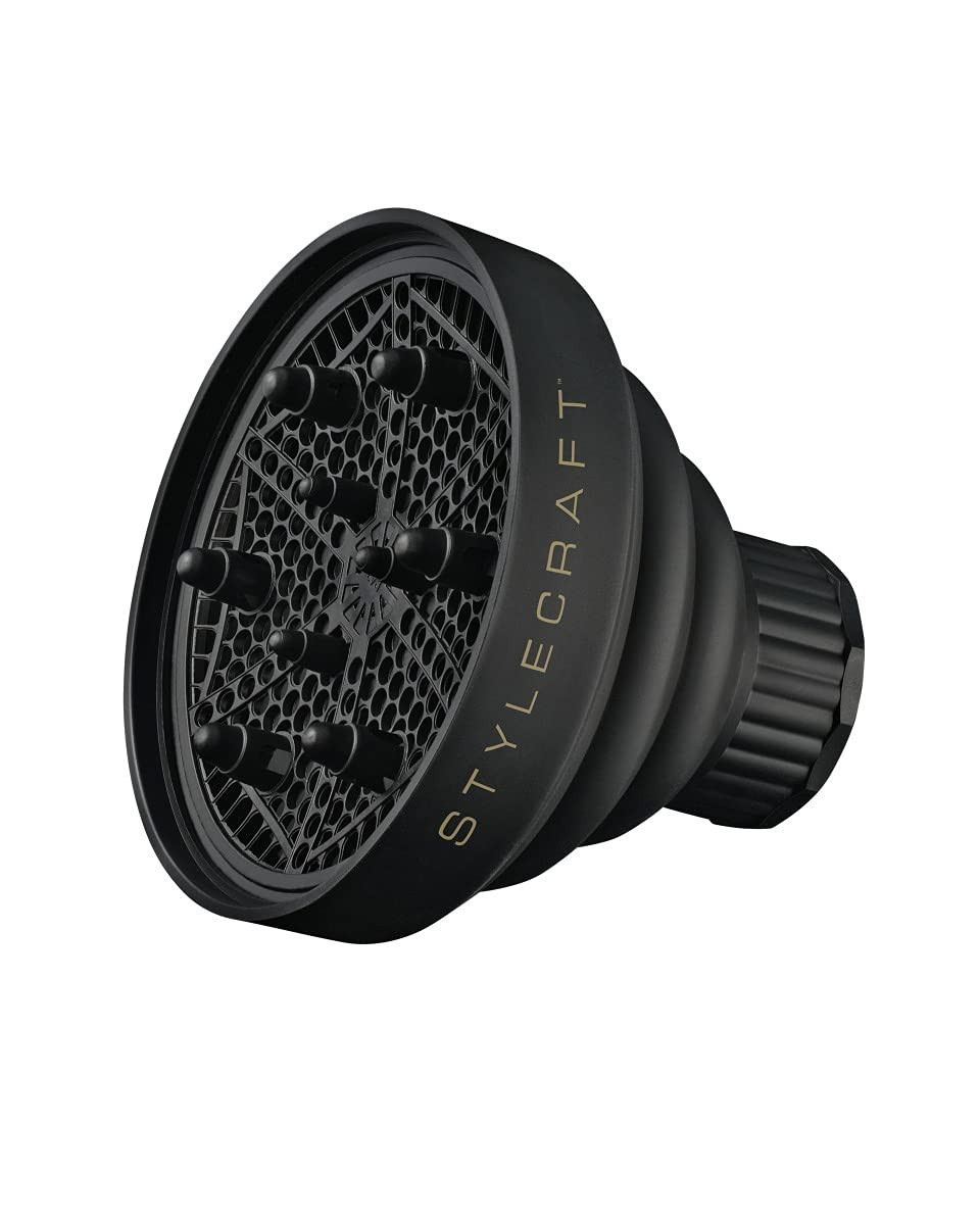 Stylecraft Professional Hair Dryer Diffuser Attachment, Fits Most Hair Dryers