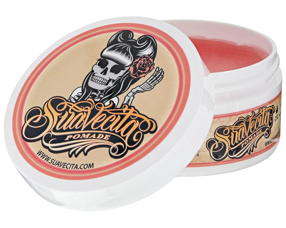 Suavecita Pomade For Women 4 Oz Can Medium Hold Shine Water Based Oz Pack Wax Like Flake All Day Hair Free Gel Hairstyles Easy To Wash Out