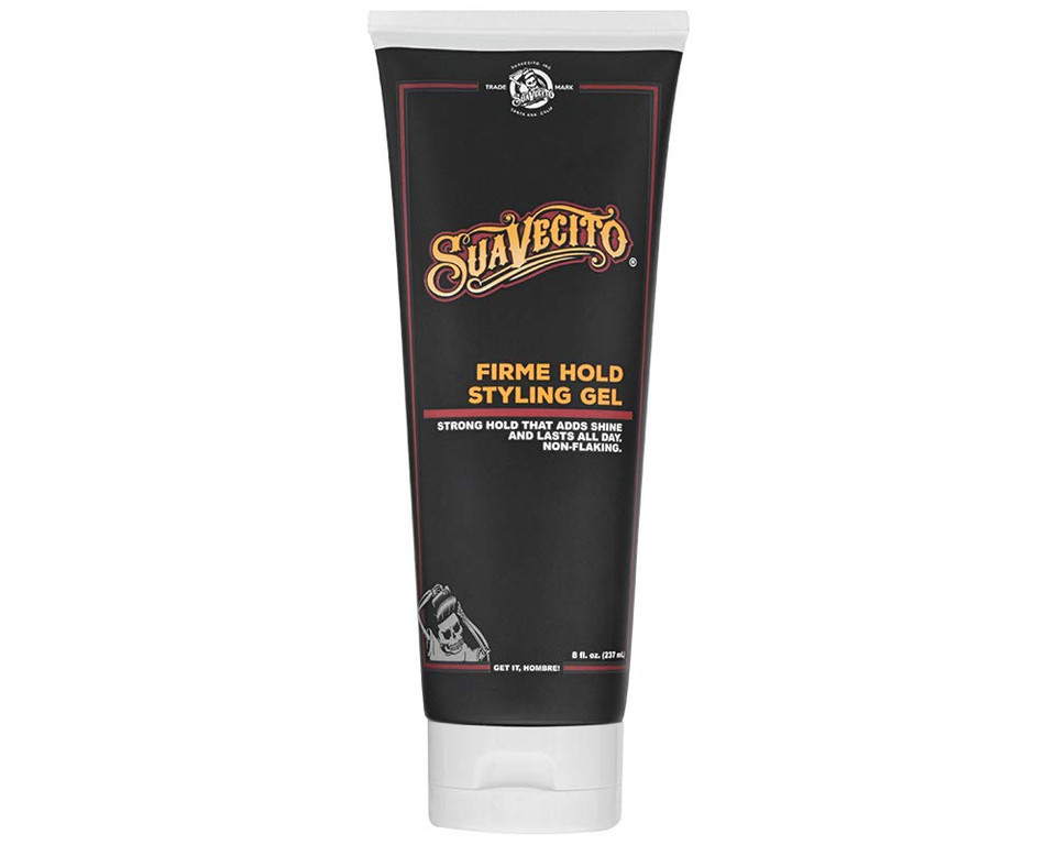 Suavecito Firme (Strong) Hold Styling Gel 8 Oz -Original Scent, High Shine - Alcohol Free - Won'T Dry Or Flake, Lasts All Day, Works On All Hair Types And Textures