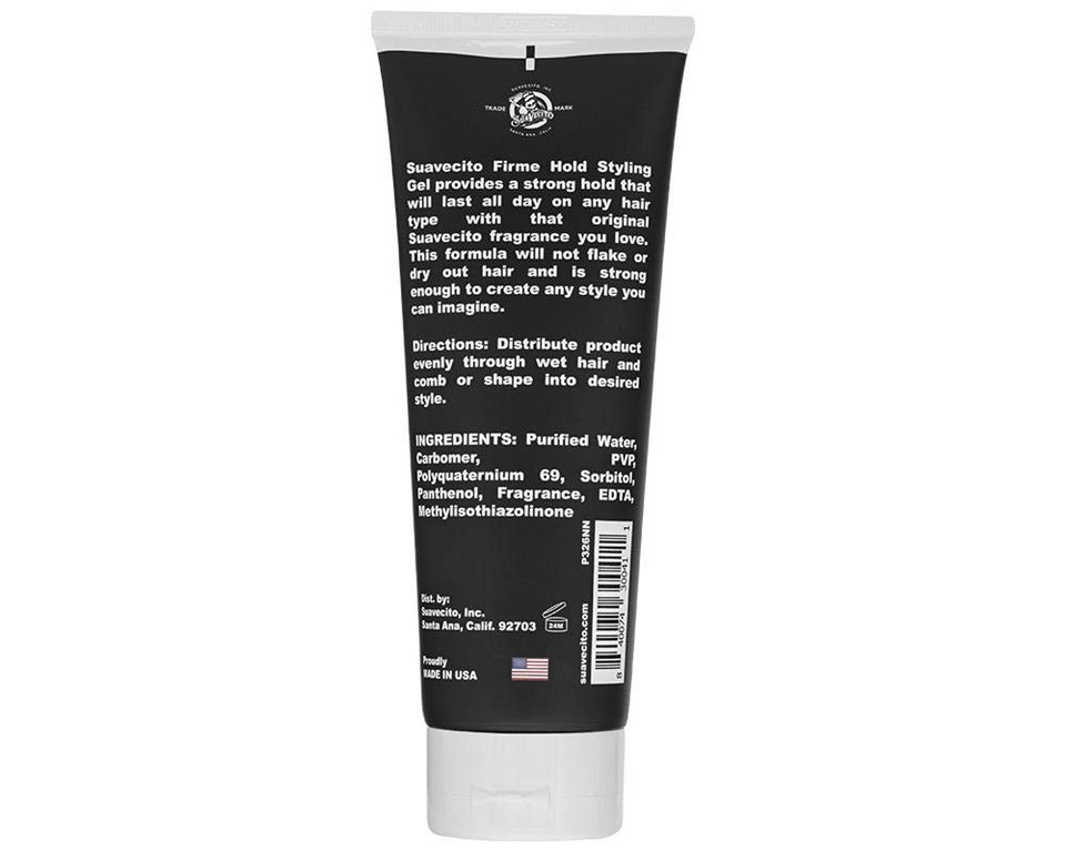 Suavecito Firme (Strong) Hold Styling Gel 8 Oz -Original Scent, High Shine - Alcohol Free - Won'T Dry Or Flake, Lasts All Day, Works On All Hair Types And Textures