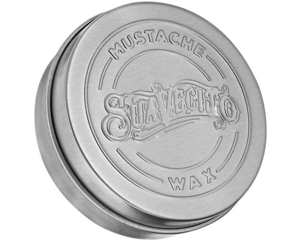 Suavecito Original Scent Mustache Wax 1.5 Oz - Control & Style Your Mustache With All Day Hold, Portable Travel Size Tin Can, Moisturize & Style, Facial Grooming With A Masculine Scent