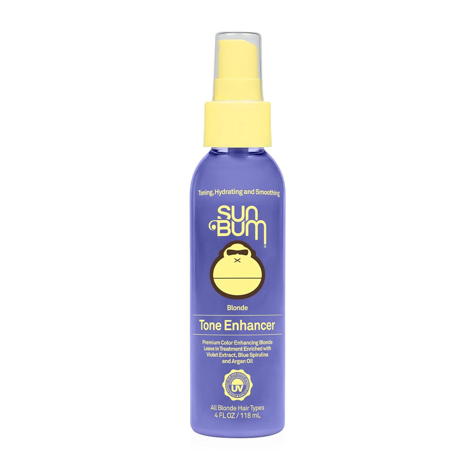 Sun Bum Blonde Tone Enhancer - Neutralizes Brass And Enhances Color And Shine Of Blonde Hair - Protecting Toner Against Uv Rays - Made Without Parabens And Cruelty Free - 4 Oz Sun Bum Blonde Tone Enhancer - Neutralizes Brass And Enhances Color And Shine Of Blonde Hair - Protecting Toner Against Uv Rays - Made Without Parabens And Cruelty Free - 4 Oz