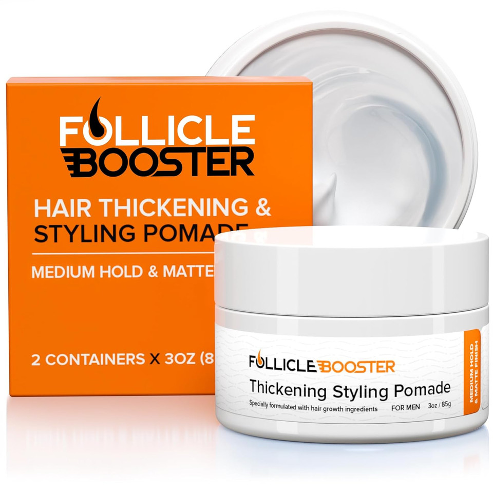 Thickening Pomade With Hair Growth Benefits - Strong Hold, Water-Based, Matte Finish For Men'S Styling And Hair Loss Prevention