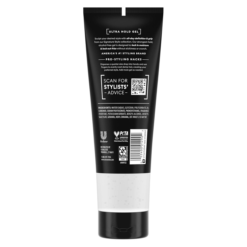Tresemmé Alcohol-Free Gel Extra Hold For 24H Frizz Control, With Pro Lock Technology, 5 Oz