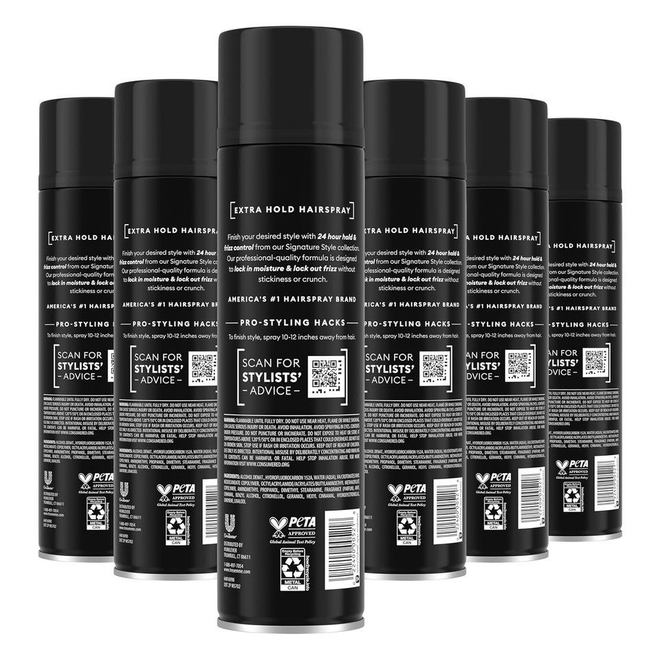 Tresemmé Tres Two Hair Spray 6 Count Extra Hold For Maximum Hold ThatS Never Sticky Or Stiff Humidity Resistant Hairspray That Sprays On Dry 11 Oz