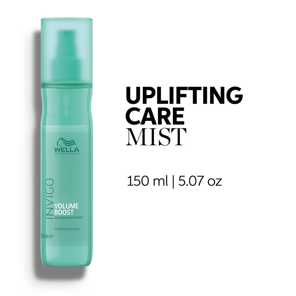 Wella Professionals Invigo Volume Boost Uplifting Care Mist | Added Volume For Fine Hair | Lightweight Care, Shine, Fullness & Light Control | 5.07 Fl Oz Wella Professionals Invigo Volume Boost Uplifting Care Mist | Added Volume For Fine Hair | Lightweight Care, Shine, Fullness & Light Control | 5.07 Fl Oz