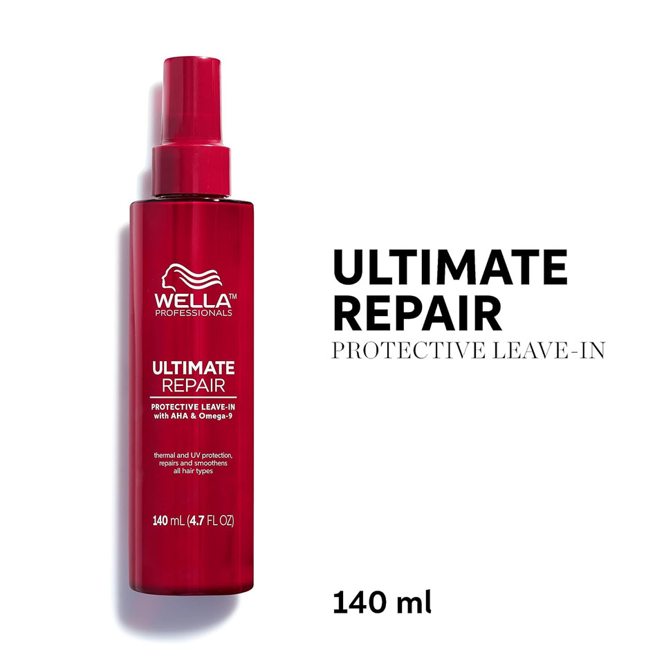 Wella Professionals Ultimate Repair Protective Leave-In Treatment For Damaged Hair | Thermal, Uv Protection | Repairs & Smoothens | For All Hair Types | 4.7 Fl Oz Wella Professionals Ultimate Repair Protective Leave-In Treatment For Damaged Hair | Thermal, Uv Protection | Repairs & Smoothens | For All Hair Types | 4.7 Fl Oz