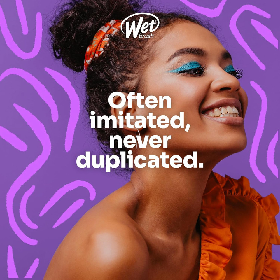 Wet Brush Custom Care Thin Hair Detangling Comb Purple