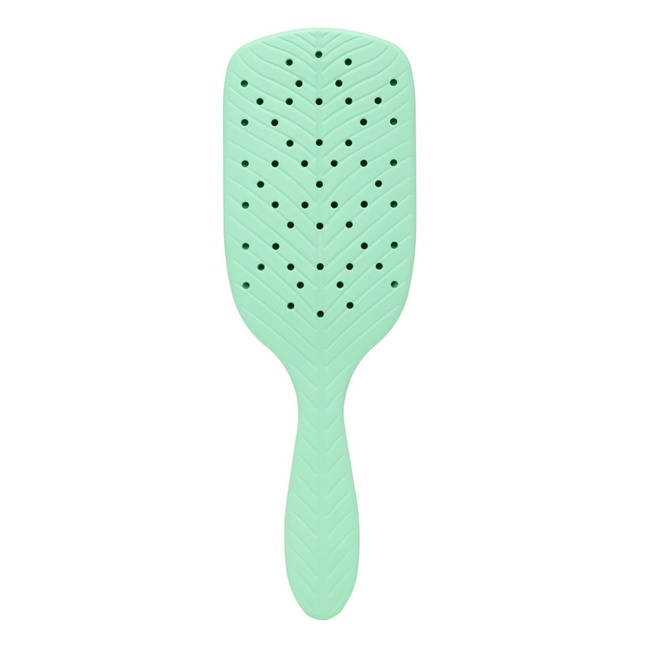 Wet Brush Go Green Paddle Detangler Hair Brush, Green - Ultra-Soft Intelliflex Detangling Bristles With Aquavent Design For Spreading Hair Treatments Evenly - Pain-Free For Wet & Dry Hair