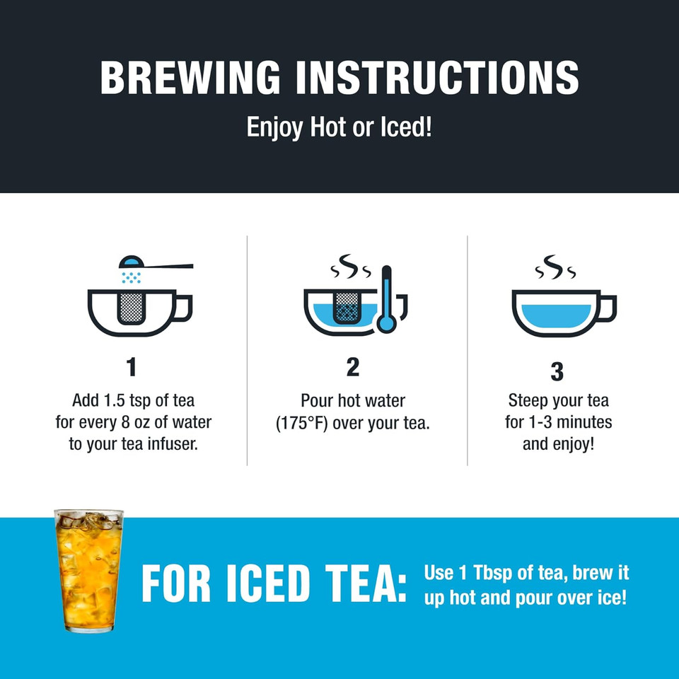 Tiesta Tea - Pineapple Blues, Blueberry Pineapple Green Tea, Loose Leaf, Up To 50 Cups, Make Hot Or Iced, Medium Caffeine, 5 Ounce Refillable Tin