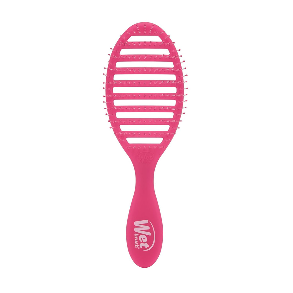 Wet Brush Speed Dry Hair Brush, Amazon Exclusive Aqua, Vented Design & Soft Heatflex Bristles, Blow Dry Safe, Ergonomic Handle Manages Tangles & Uncontrollable Strands, Pain-Free Hair Accessories