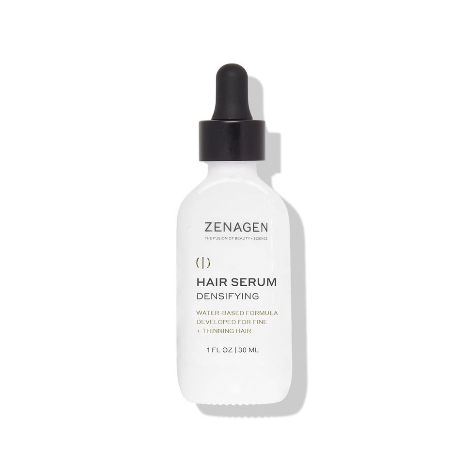 Zenagen Densifying Hair Serum For Fine + Thinning Hair | Boosts Hair Density, Strengthens & Nourishes Hair Follicles, Non-Greasy Water-Based Formula, Plant-Based, Vegan, All Hair Types Zenagen Densifying Hair Serum For Fine + Thinning Hair | Boosts Hair Density, Strengthens & Nourishes Hair Follicles, Non-Greasy Water-Based Formula, Plant-Based, Vegan, All Hair Types