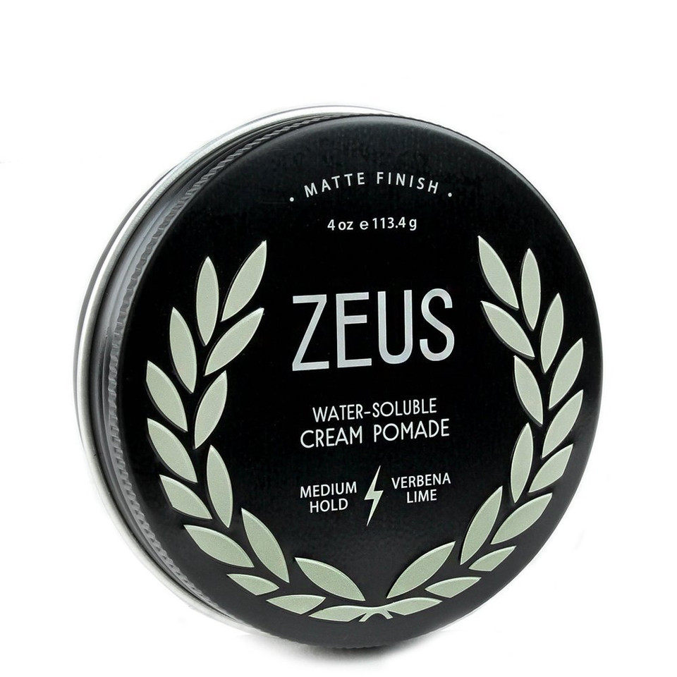 Zeus Texture Cream Hair Pomade, Medium Hold, Natural Shine, Water Soluble Cream Pomade For Men (Made In Usa) 4 Oz Zeus Texture Cream Hair Pomade, Medium Hold, Natural Shine, Water Soluble Cream Pomade For Men (Made In Usa) 4 Oz