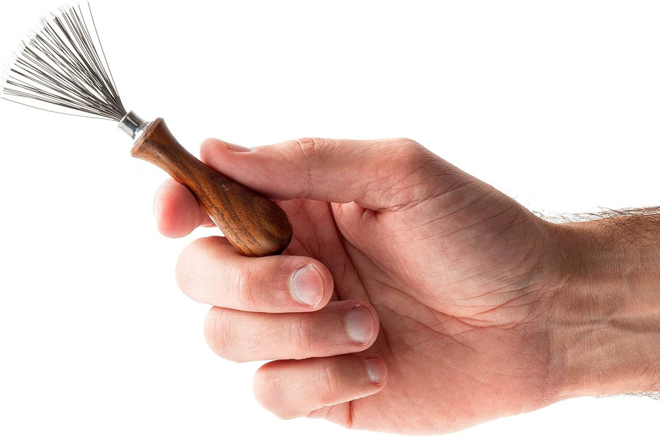 Zilberhaar Brush Cleaner - Beard And Hair Brush Cleaner Tool - Hand-Made Natural Hairbrush Cleaner Tool - 4.3 Inches Long And 1.9 Inches Wide At Rake End Zilberhaar Brush Cleaner - Beard And Hair Brush Cleaner Tool - Hand-Made Natural Hairbrush Cleaner Tool - 4.3 Inches Long And 1.9 Inches Wide At Rake End