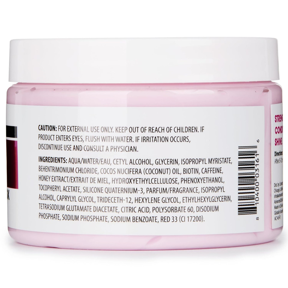 Advanced Clinicals Biotin Mask: Anti-Breakage, Split End Repair & Frizz Control, With Leave-In Conditioner - 2Pc Set For Replenished, Moisturized Hair