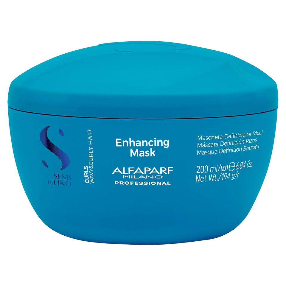 Alfaparf Milano Semi Di Lino Curls Enhancing Mask For Wavy And Curly Hair - Hydrates And Nourishes - Reduces Frizz - Protects Against Humidity - Vegan-Friendly Formula