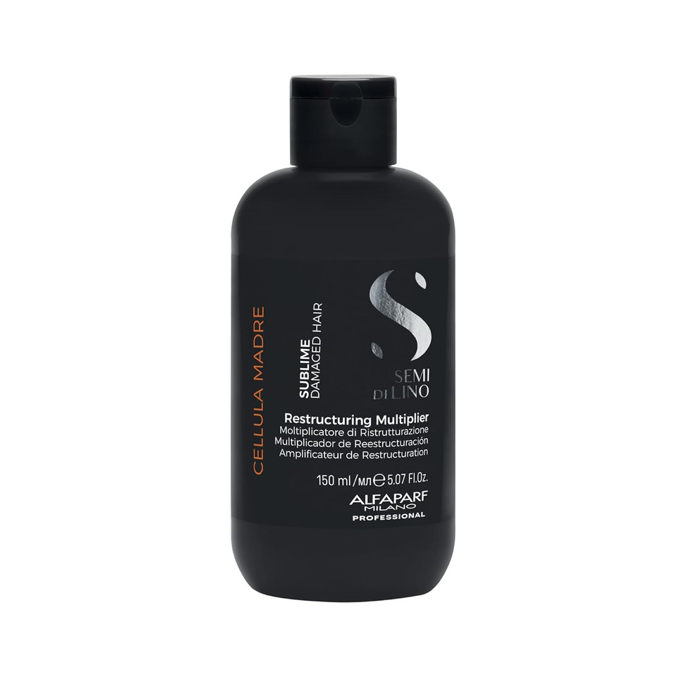 Alfaparf Milano Semi Di Lino Sublime Cellula Madre Restructuring Multiplier For Damaged Hair - Repairs And Reconstructs For Healthy Hair - Protects And Enhances Cosmetic Color - (5.07 Fl. Oz.)