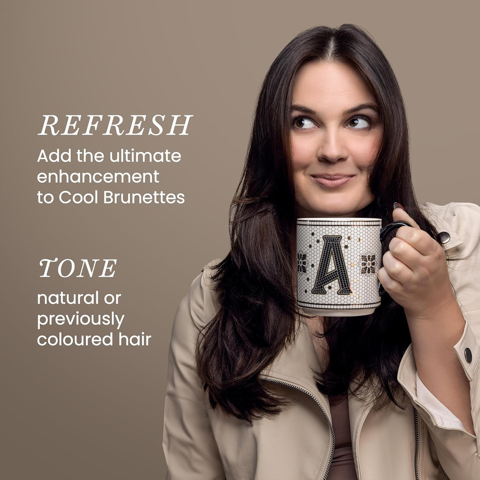 Aloxxi Instaboost Dark Brown Color Depositing Conditioner Mask, Instant Temporary Hair Color Dye, Hair Color Masque For Deep Conditioning (Cool Cocoa Beans) 6.8 Fl Oz