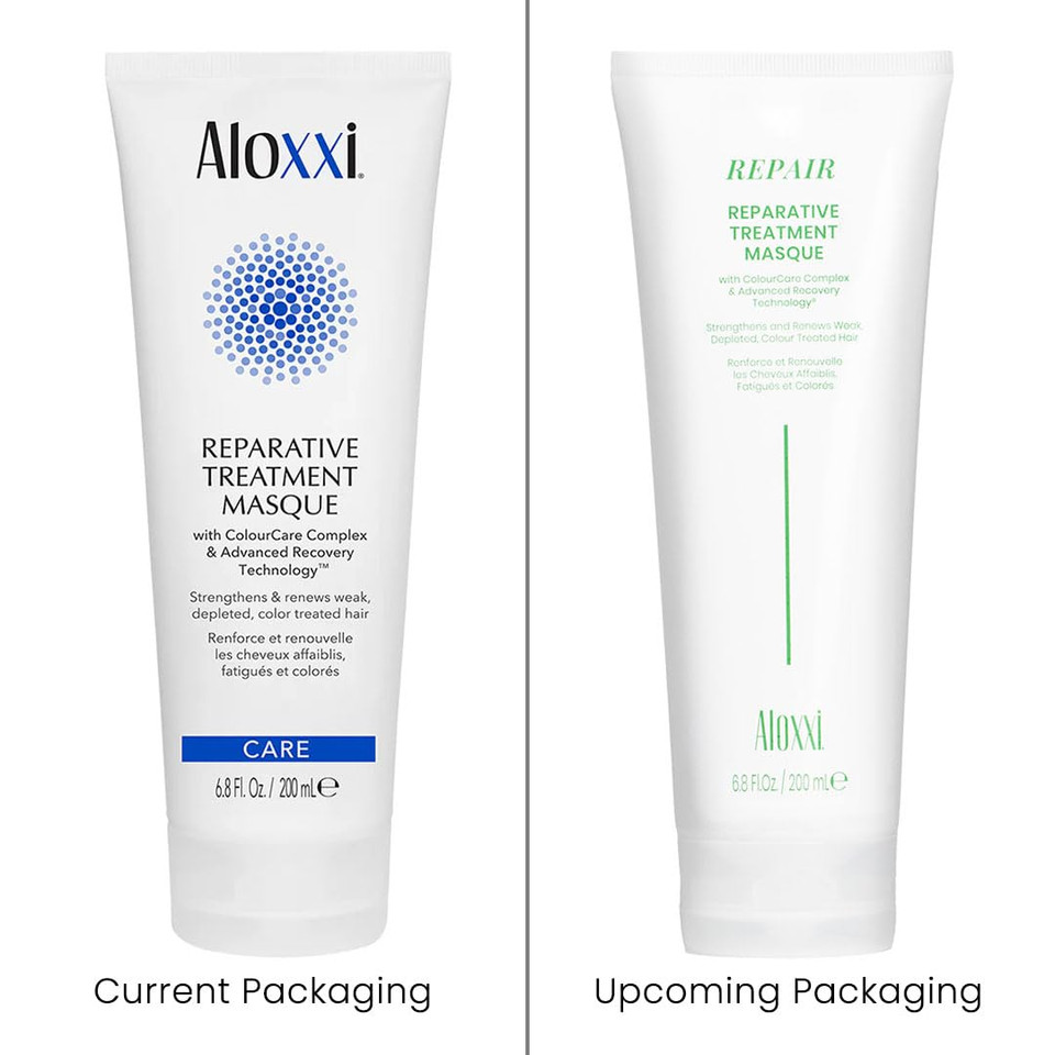 Aloxxi Repair Hair Mask For Color-Treated Hair Enriched With Keratin & Peptides, Deep Conditioning Treatment For Dull And Damaged Locks, 6.8 Fl Oz