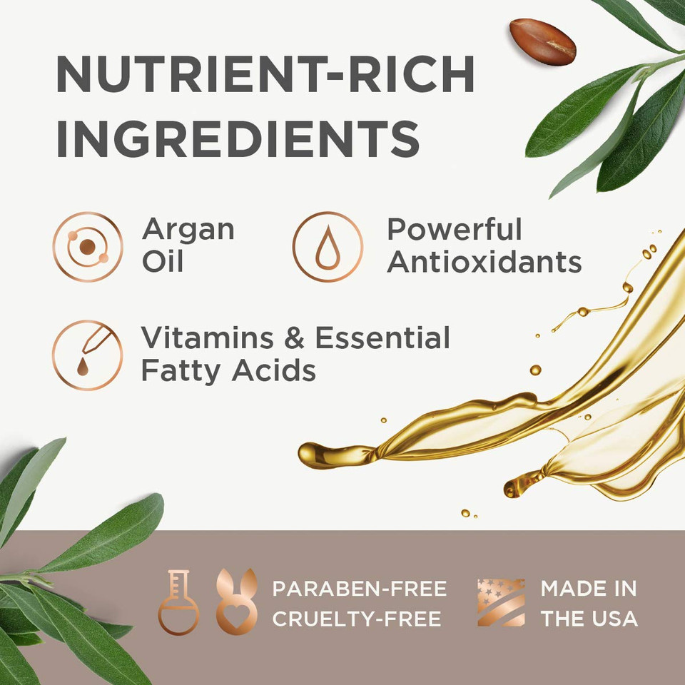 Argan Magic Intensive Hair Oil - Restores Manageability And Elasticity | Adds Shine And Gloss | Controls Frizz | Made In Usa, Paraben Free, Cruelty Free (4 Oz)