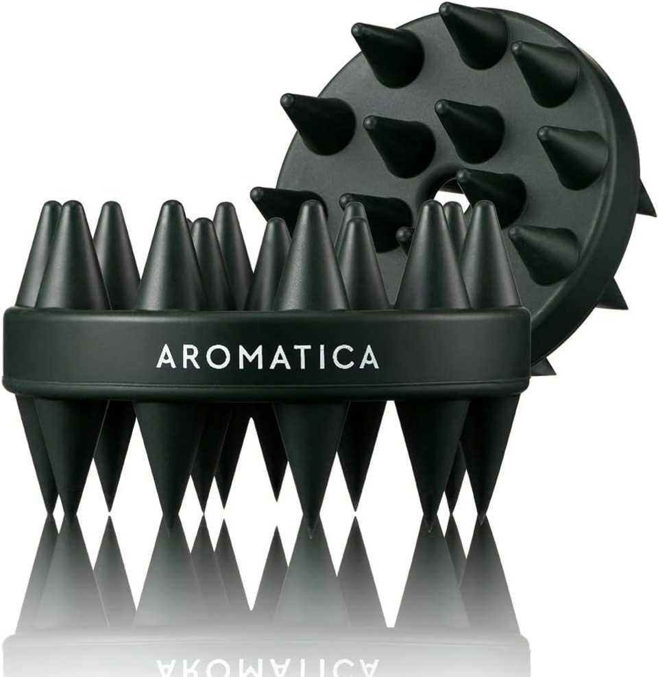 Aromatica Dual Scalp Care Shampoo Brush - Retrieve Nourished Hair With Scalp Scaling And Deep Cleansing, Mothers Day Gifts