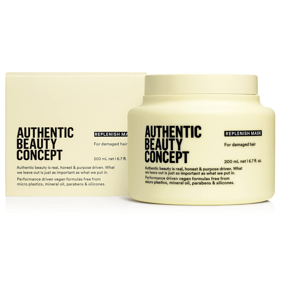 Authentic Beauty Concept Replenish Mask | Damaged Hair | Strengthens Hair Fiber | Vegan & Cruelty-Free | Silicone-Free