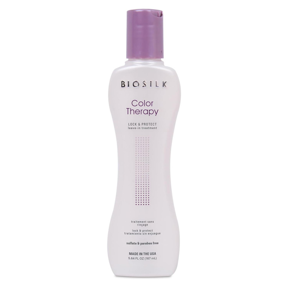Biosilk Color Therapy Lock & Protect, Prevents Color Loss & Strengthens Hair, Keeps Color Vibrant & Rich, Sulfate, Paraben & Cruelty-Free, 5.64 Oz