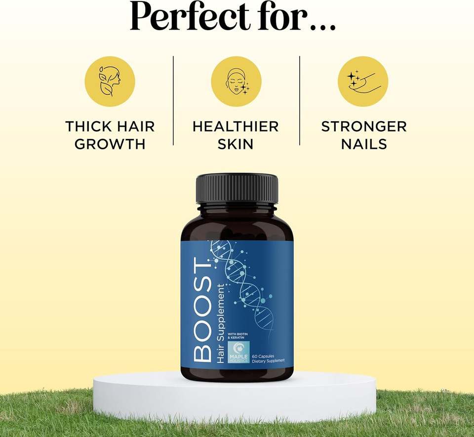 Biotin And Collagen Supplement For Women & Men - Hair Growth Supplement With Saw Palmetto Horsetail Biotin Collagen Keratin And More Dht Blocker Hair Growth Vitamins For Women & Men (2 Months)