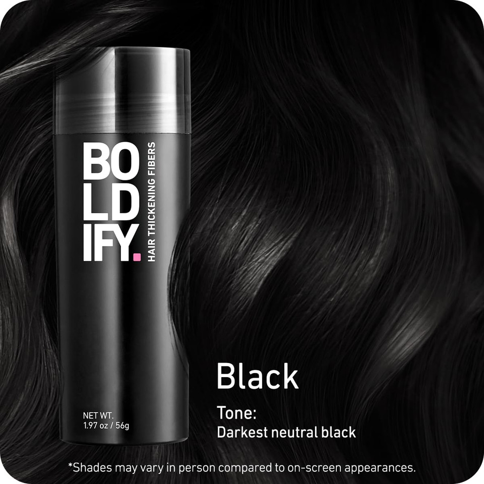 Boldify Hair Fibers (2 X 56G) - Fill In Thinning And Fine Hair For An Instantly Fuller, Thicker Look - 14 Shades For Women & Men - Medium Brown