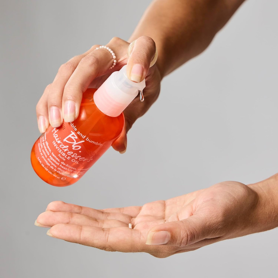 Bumble And Bumble. Hairdresser'S Invisible Oil Frizz-Reducing Hair Oil | Heat Protection, Frizz Control + Shine | Curly, Wavy, Straight | With Argan, Coconut, + Grapeseed Oil