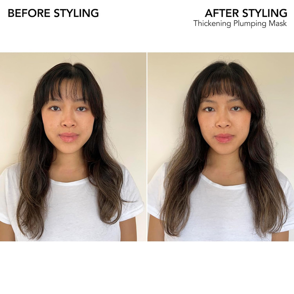 Bumble And Bumble. Thickening Plumping Hair Mask | Color Safe | Hydrating, Volumizing, Smoothing + Strengthening | Curly, Wavy, Straight