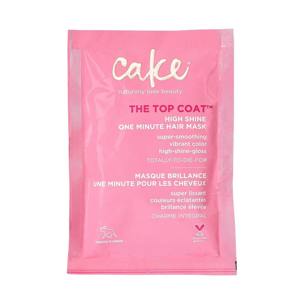 Cake Beauty The Top Coat One Minute High Shine Hair Mask, 1.76 Ounce