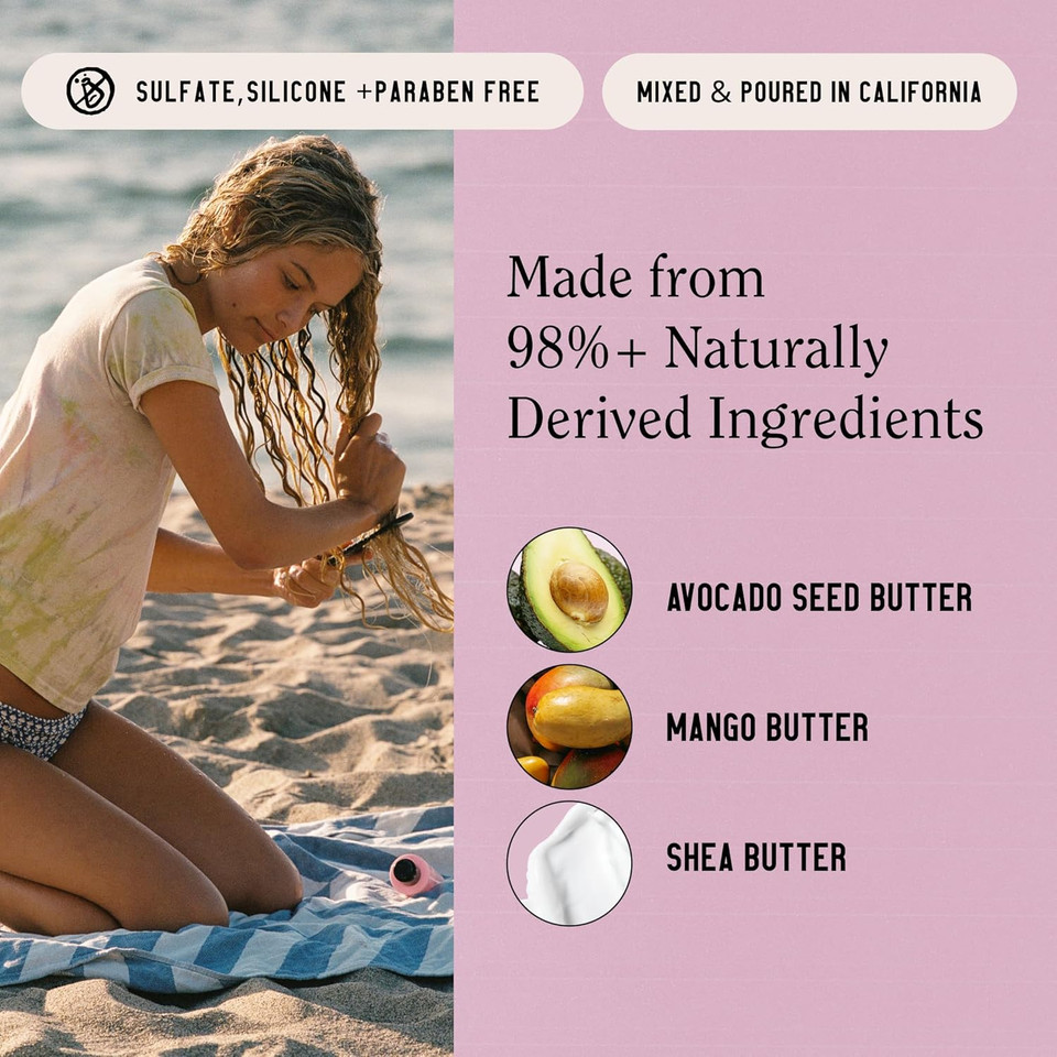 California Naturals Deep Repair Hair Mask, Paraben And Sulfate Free, Deep Conditioner For Dry, Damaged Hair, Nautral, Vegan, Hydrating And Conditioning, For Curly, Frizzy, All Hair Types, 12 Fl Oz