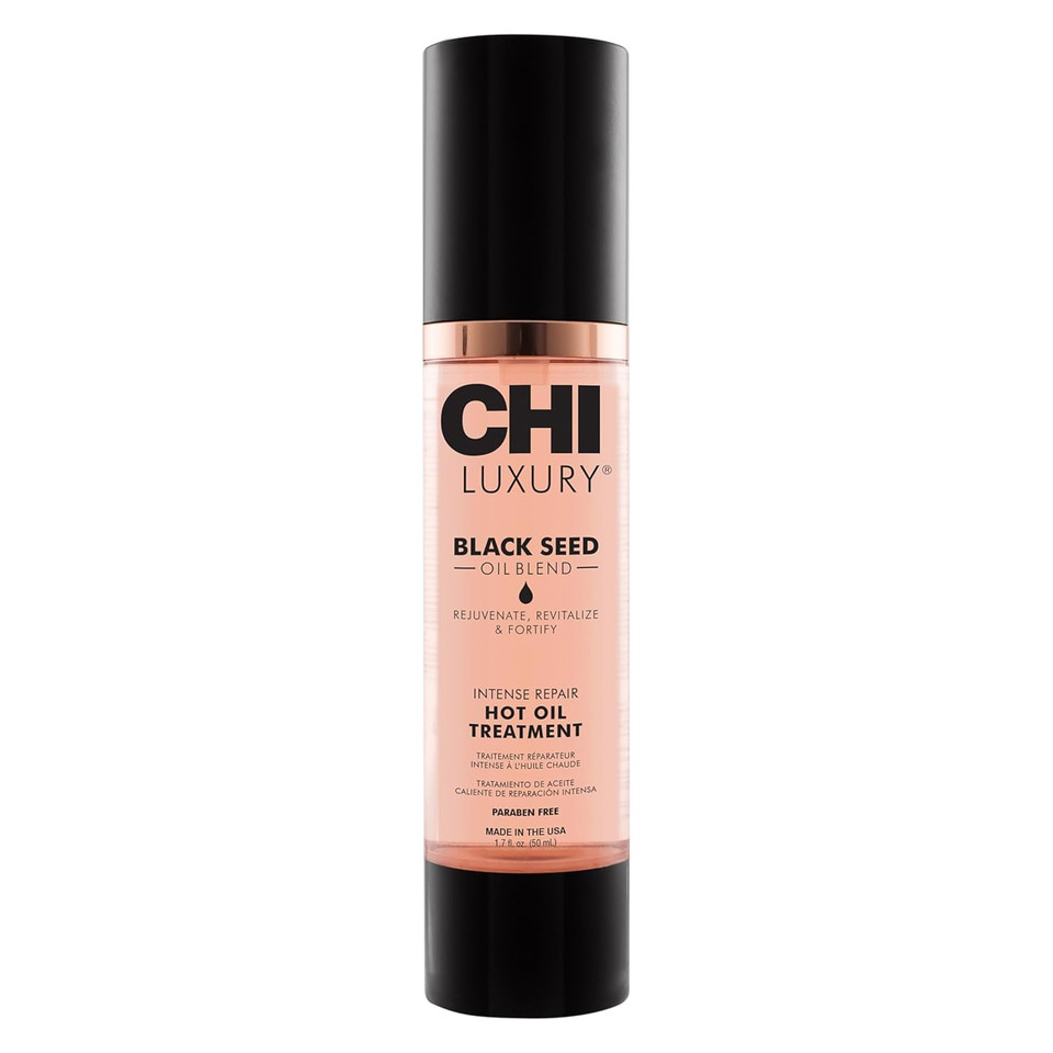 Chi Luxury Black Seed Oil Intense Repair Hot Oil Treatment, Moisturizes & Strengthens Dry & Damaged Hair, Sulfate, Paraben & Gluten-Free, 1.7 Oz