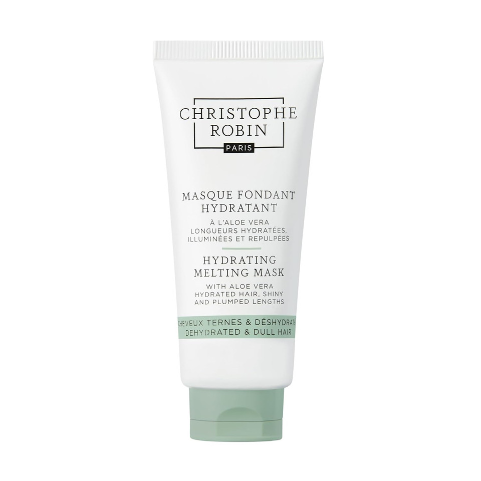 Christophe Robin Hydrating Melting Mask With Aloe Vera For Dry, Dull Hair - Lighweight- Travel Size 2.5 Fl. Oz