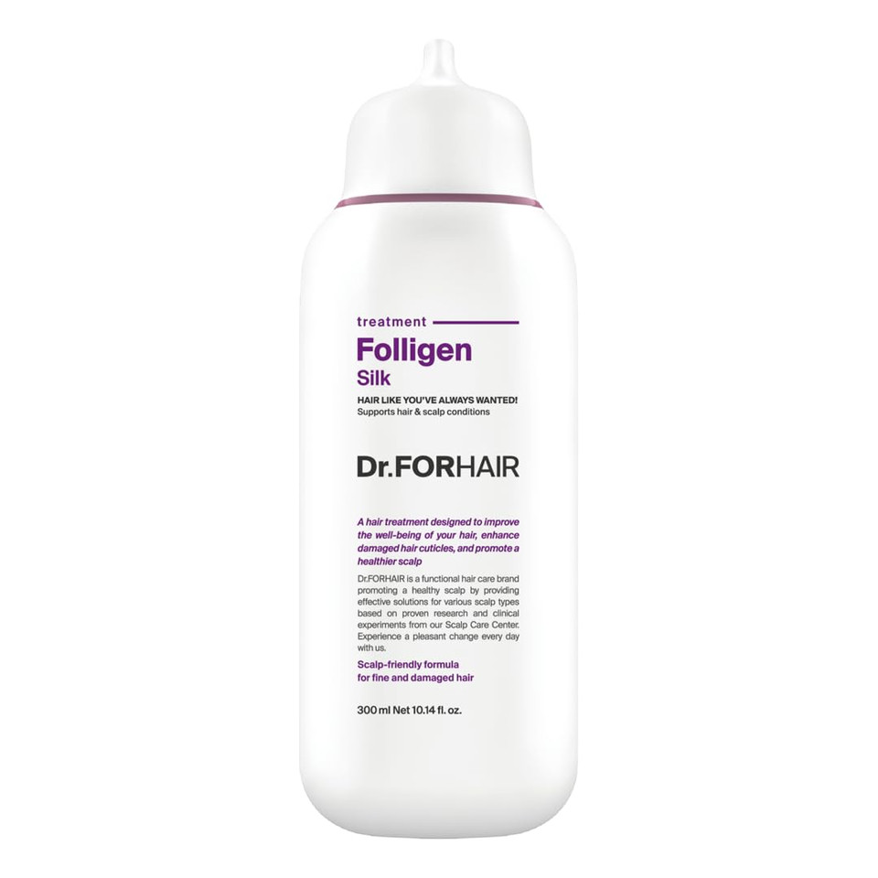 Dr.Forhair Folligen Silk Treatment 300 Ml/10.14 Fl. Oz. | Damaged Scalp And Hair Care | Gentle, Nourishing & Strengthening