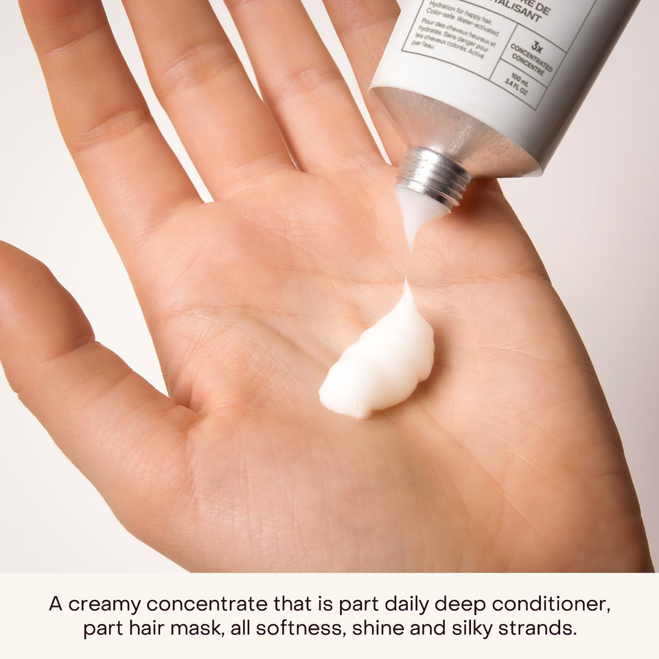 The Deep Conditioning Concentrate, Hydrating And Smoothing For Dry, Damaged, Or Frizzy Hair, Hair Mask, Plant-Based, Vegan, 3.4 Fl Oz